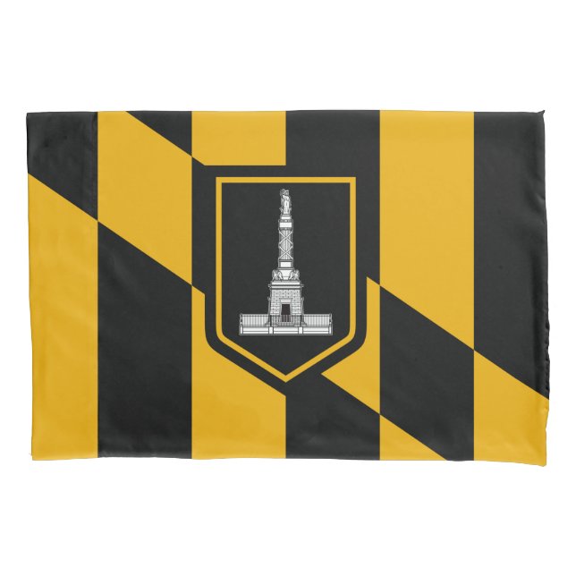 Flagge Baltimore (Maryland, USA) Kissenbezug (Vorderseite-Links)