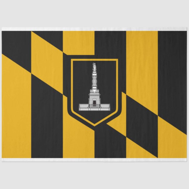 Flagge Baltimore (Maryland, USA) Seidenpapier (Vorderseite)