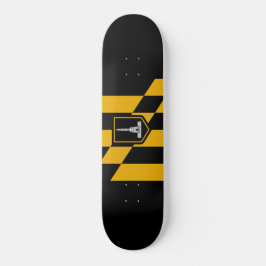 Flagge Baltimore (Maryland, USA) Skateboard