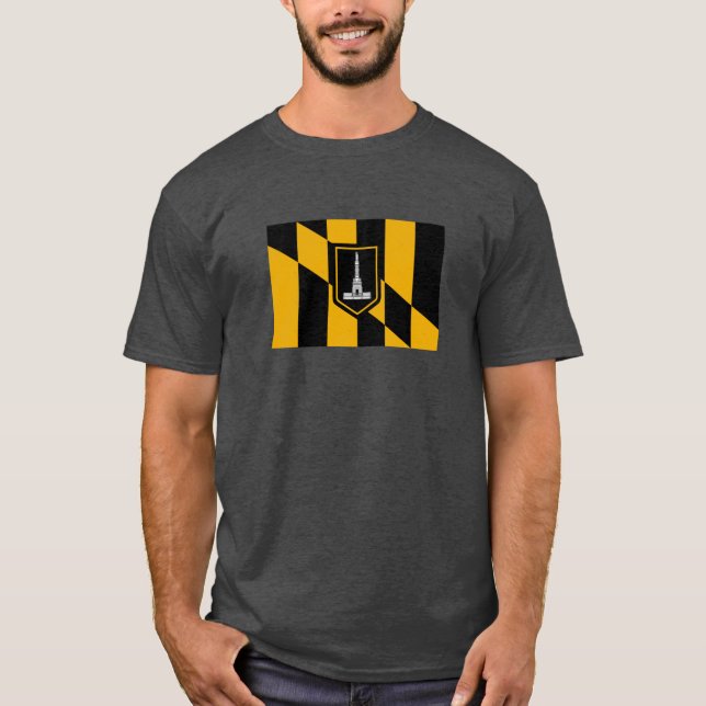 Flagge Baltimore Oversized T-Shirt (Vorderseite)
