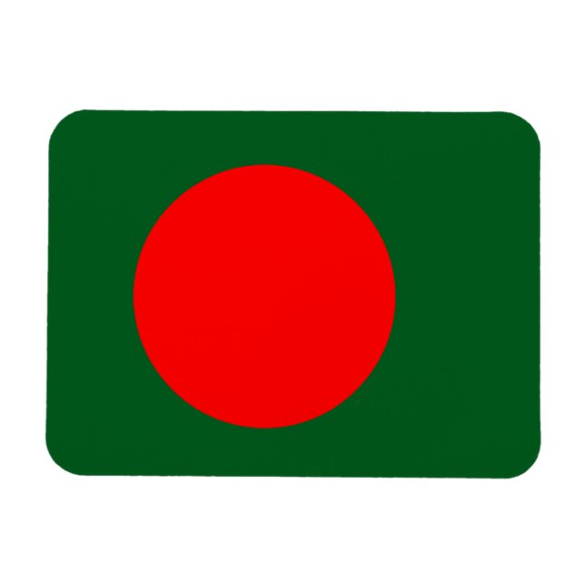 Flagge Bangladesch Magnet (Horizontal)