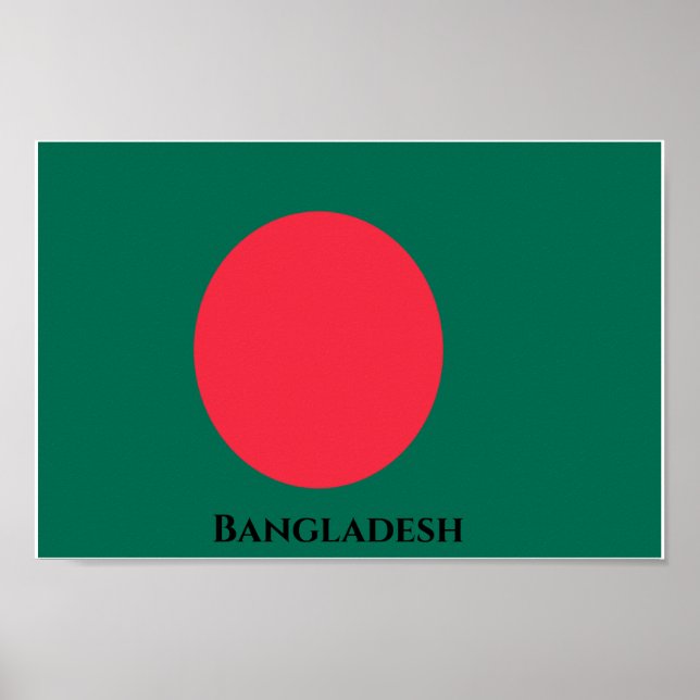 Flagge Bangladesch Poster (Vorne)
