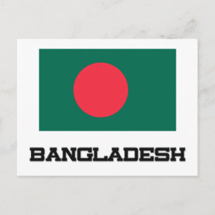 Flagge Bangladesch Postkarte