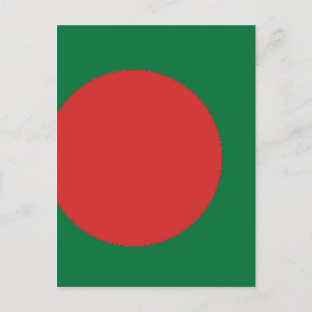 Flagge Bangladesch Postkarte (Vorderseite)