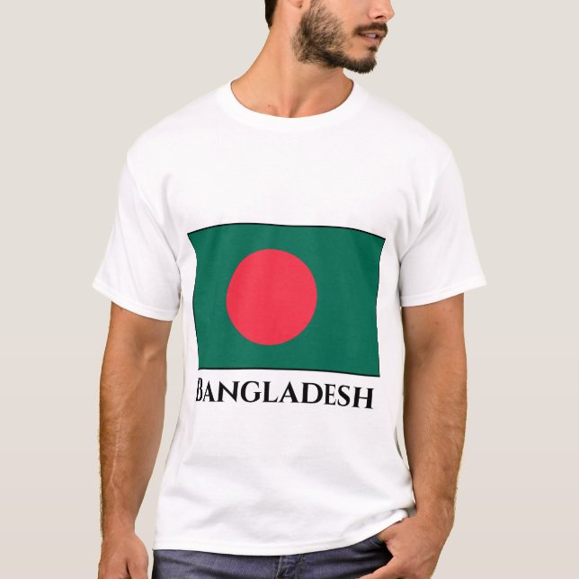Flagge Bangladesch T-Shirt (Vorderseite)