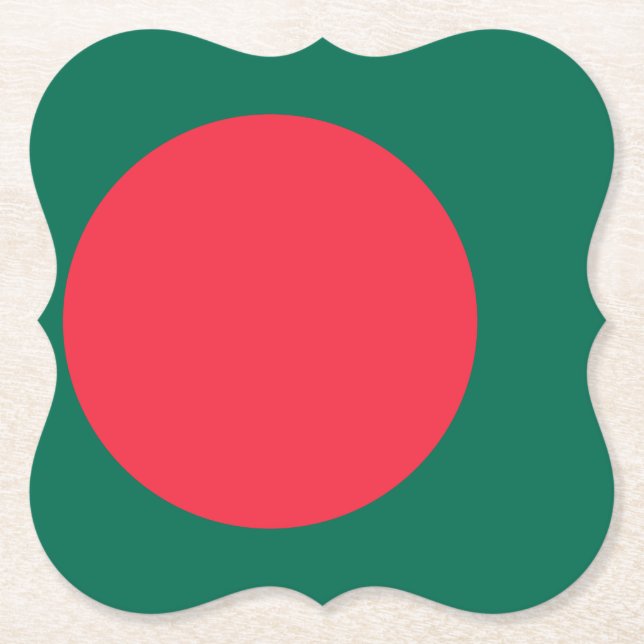 Flagge Bangladesch Untersetzer (Vorderseite)
