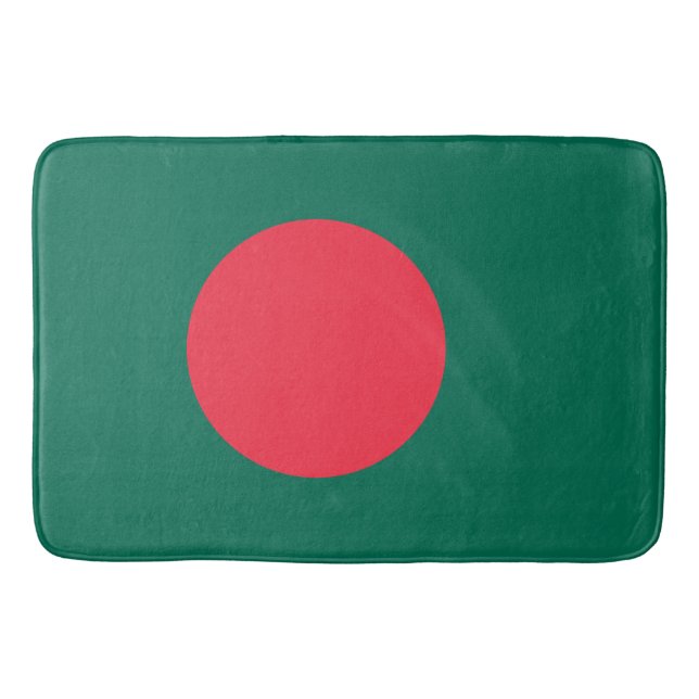 Flagge Bangladeschs (Bangladesch) Badematte (Vorderseite)