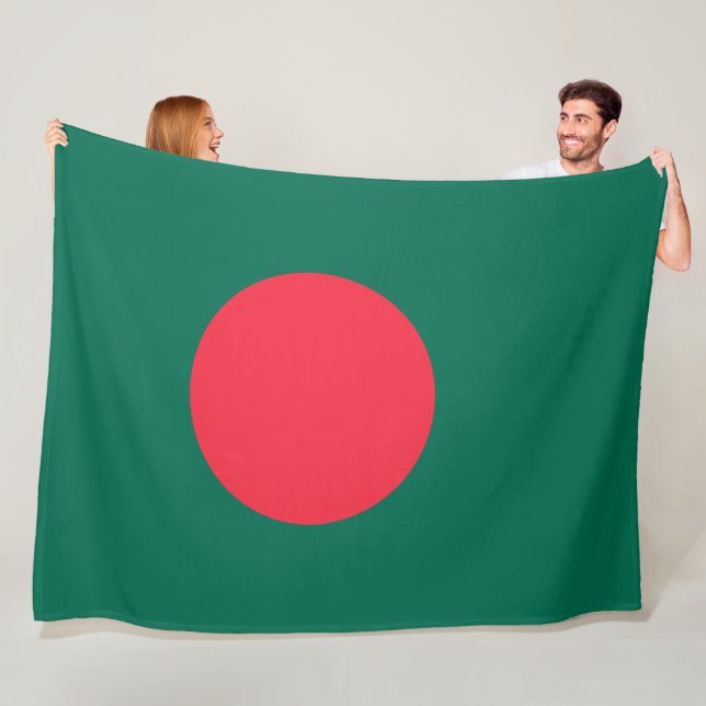 Flagge Bangladeschs (Bangladesch) Fleecedecke (Beispiel)