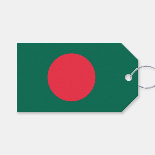 Flagge Bangladeschs (Bangladesch) Geschenkanhänger (Vorderseite (Horizontal))