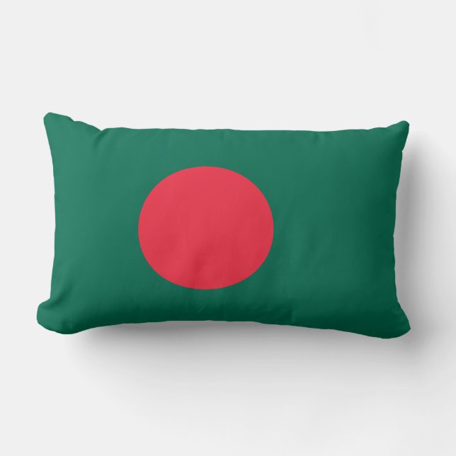Flagge Bangladeschs (Bangladesch) Lendenkissen (Vorderseite)