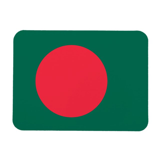 Flagge Bangladeschs (Bangladesch) Magnet (Horizontal)
