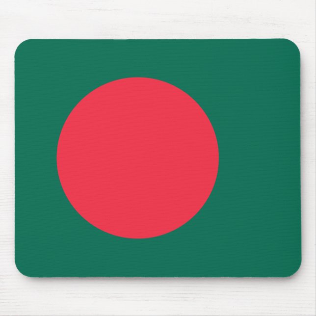 Flagge Bangladeschs (Bangladesch) Mousepad (Vorne)