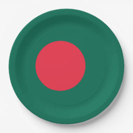 Flagge Bangladeschs (Bangladesch) Pappteller