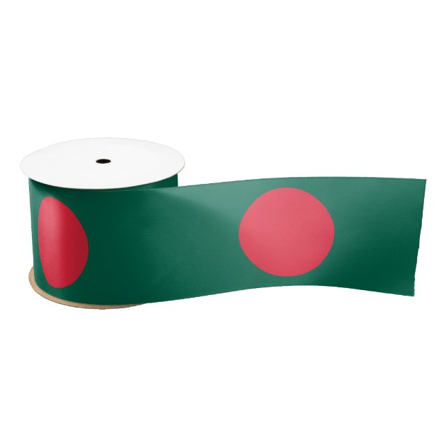 Flagge Bangladeschs (Bangladesch) Satinband (Spule)