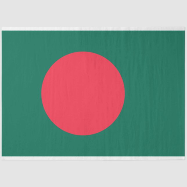 Flagge Bangladeschs (Bangladesch) Seidenpapier (Vorderseite)