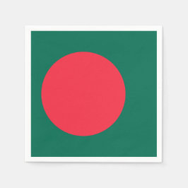 Flagge Bangladeschs (Bangladesch) Serviette