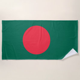Flagge Bangladeschs (Bangladesch) Strandtuch