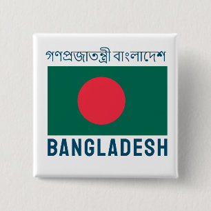 Flagge Bangladeschs Button