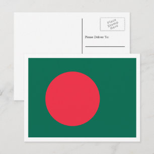 Flagge Bangladeschs, Flagge Bangladeschs Postkarte