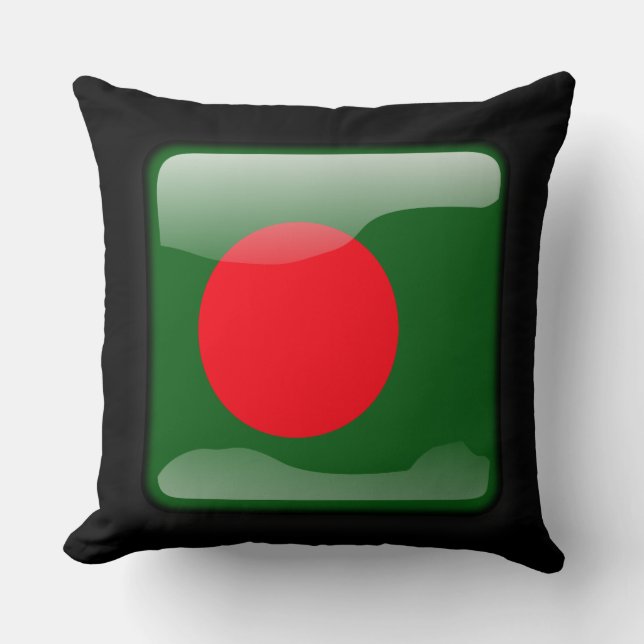 Flagge Bangladeschs Kissen (Vorderseite)
