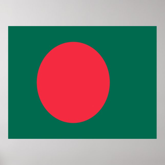 Flagge Bangladeschs Poster (Vorne)