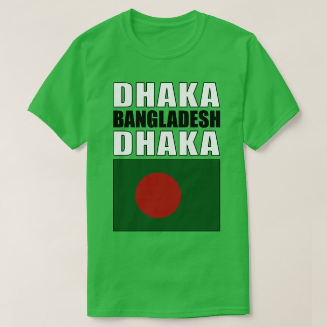 Flagge Bangladeschs T-Shirt (Design vorne)