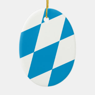 Flagge Bayerns, DEUTSCHLAND Keramik Ornament