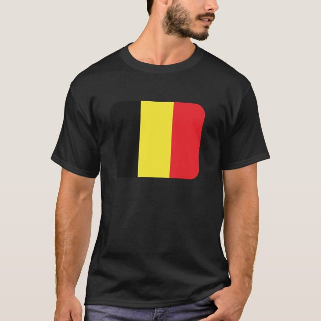 Flagge Belgien T-Shirt (Vorderseite)