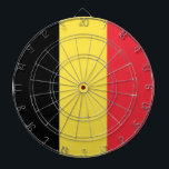 Flagge Belgien Tricolore Dartscheibe<br><div class="desc">Flagge Belgiens: "Die Union macht Stärke"("Eendracht maakt akt macht"auf Niederländisch und "Einigkeit macht"auf Deutsch).</div>
