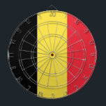 Flagge Belgien Tricolore Dartscheibe<br><div class="desc">Flagge Belgiens: "Die Union macht Stärke"("Eendracht maakt akt macht"auf Niederländisch und "Einigkeit macht"auf Deutsch).</div>