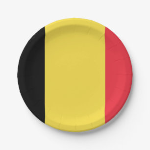 Flagge BelgienpapierTellers Pappteller