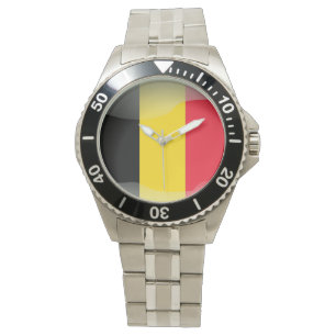 Flagge Belgiens Armbanduhr