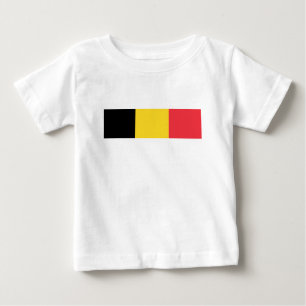 Flagge Belgiens Baby T-shirt
