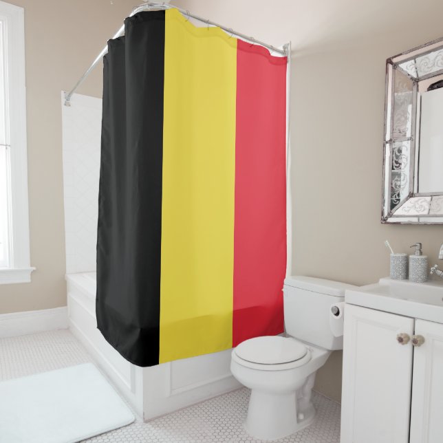 Flagge Belgiens Duschvorhang (Beispiel)