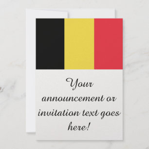 Flagge Belgiens Einladung