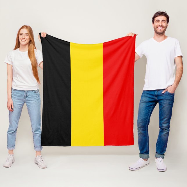 Flagge Belgiens Fleecedecke (Beispiel)