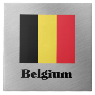 Flagge Belgiens,  Fliese