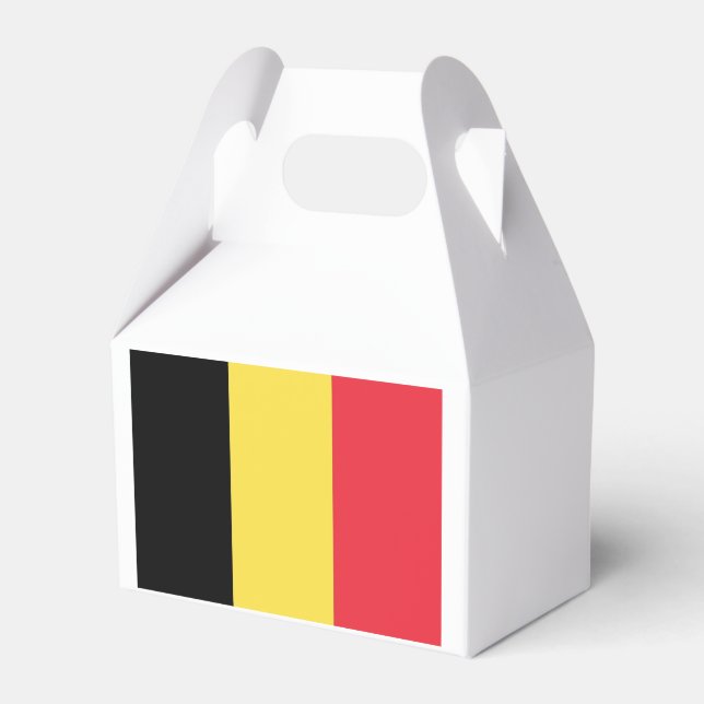 Flagge Belgiens Geschenkschachtel (Rückseite)
