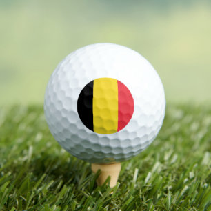 Flagge Belgiens Golfball