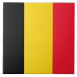 Flagge Belgiens Keramik Tile Fliese<br><div class="desc">Flagge Belgiens.</div>