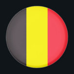 Flagge Belgiens Magnet<br><div class="desc">Belgien flaggt Emoji. Emoji art Version 2 von EmojiOne. Lizenziert unter Creative Commons (CC-BY 4.0).</div>