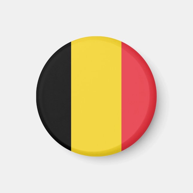 Flagge Belgiens Magnet (Vorne)