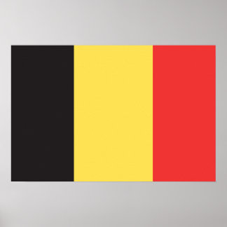 Flagge Belgiens Poster