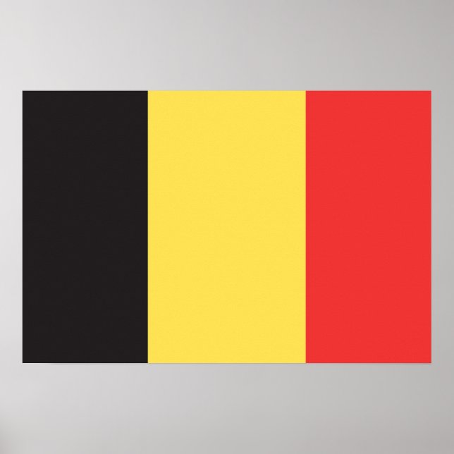 Flagge Belgiens Poster (Vorne)