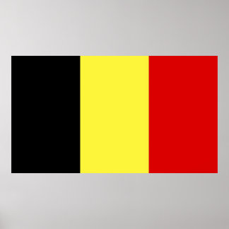 Flagge Belgiens Poster