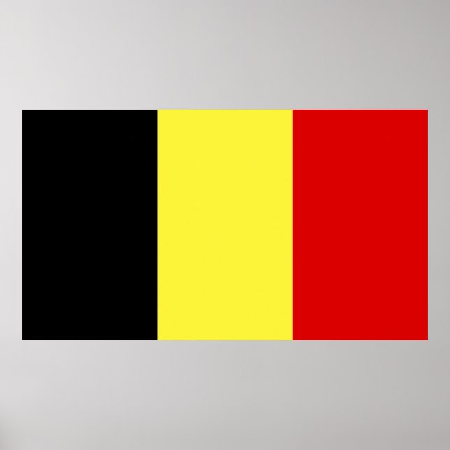 Flagge Belgiens Poster (Vorne)