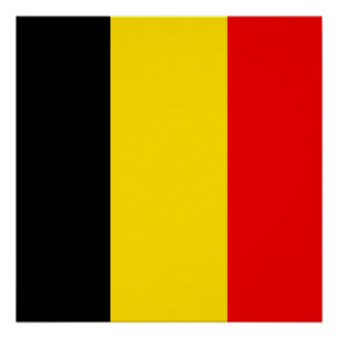 Flagge Belgiens Poster