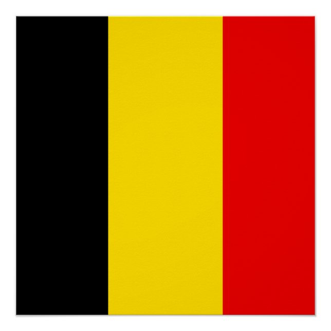 Flagge Belgiens Poster (Vorderseite)