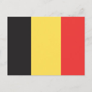 Flagge Belgiens Postkarte