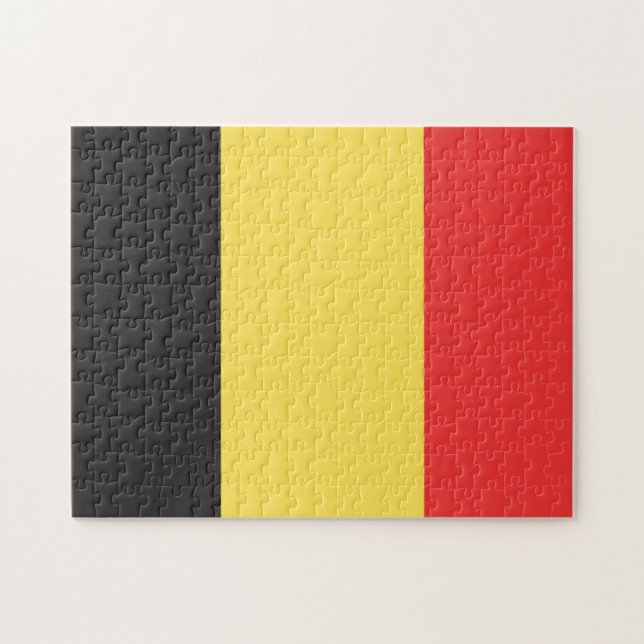Flagge Belgiens Puzzle (Horizontal)